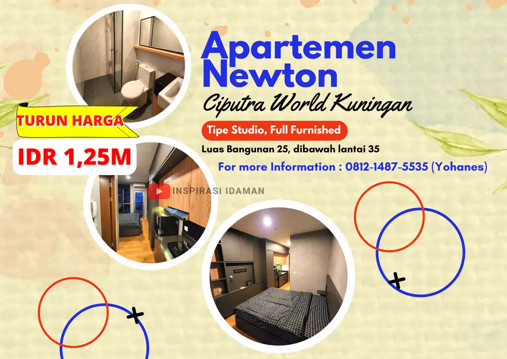 Apartemen Newton Ciputra World Kuningan Tipe Studio