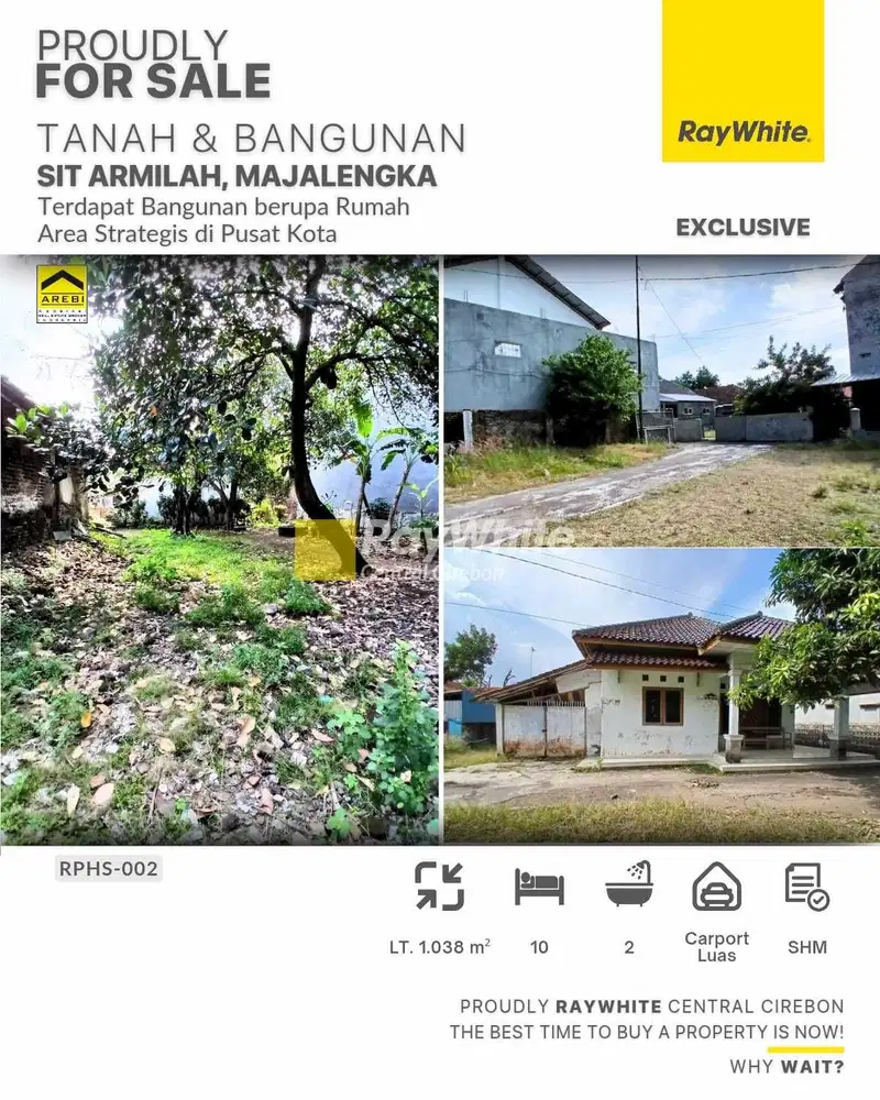 Dijual Tanah dan Bangunan di Majalengka Kota
