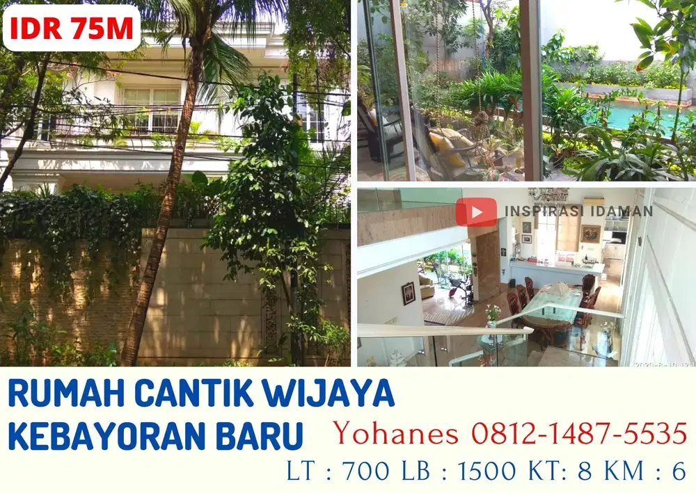 Rumah Wijaya Kebayoran Baru Jakarta Selatan