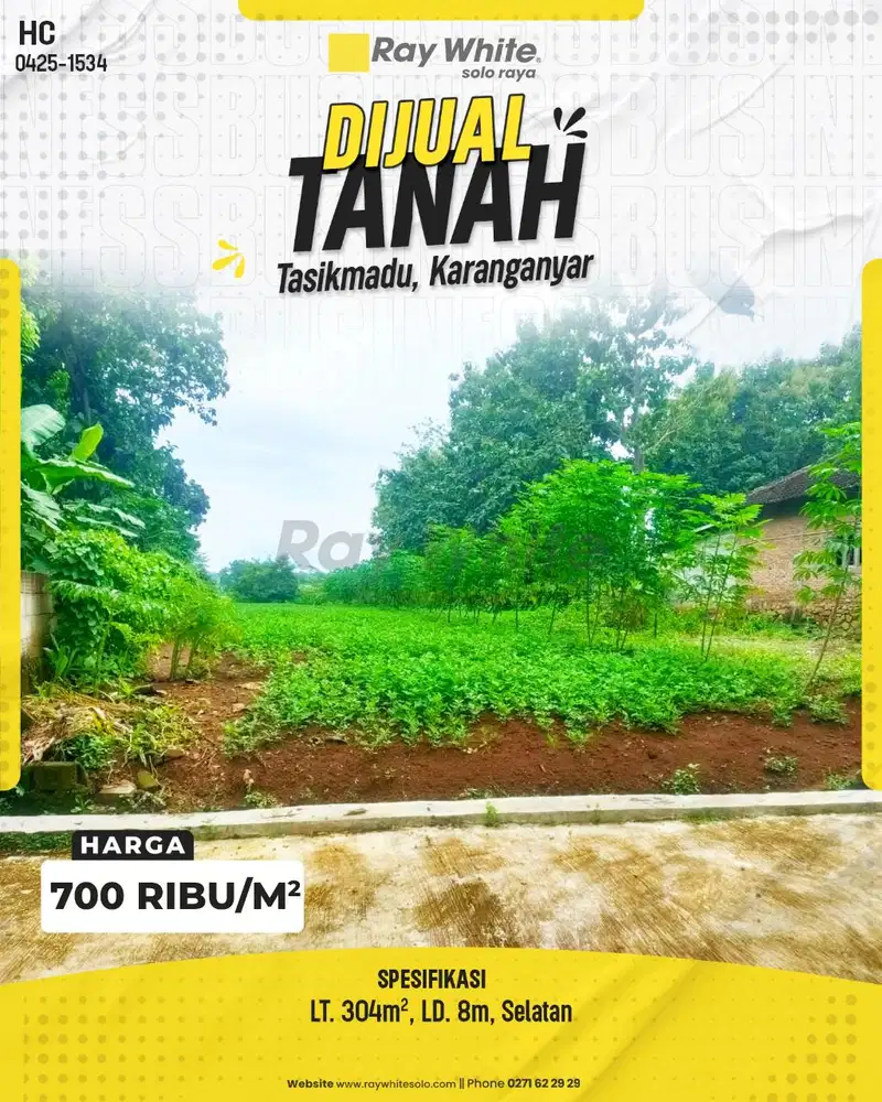 Tanah Luas di Tasikmadu Karanganyar