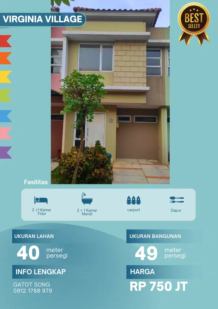 Rumah Virginia Village Gading Serpong Rumah Baru, Harga Baru