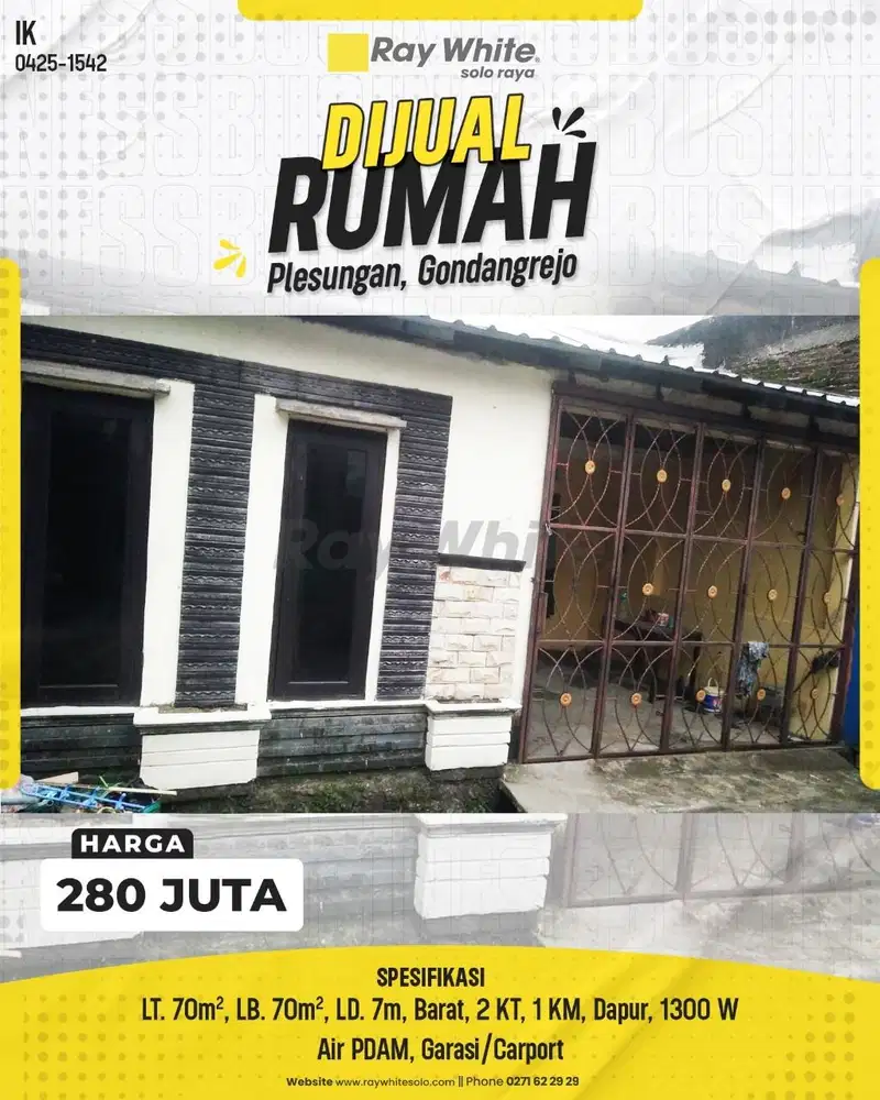 BU ! Dijual Rumah di Plesungan Gondangrejo Karanganyar dekat Solo