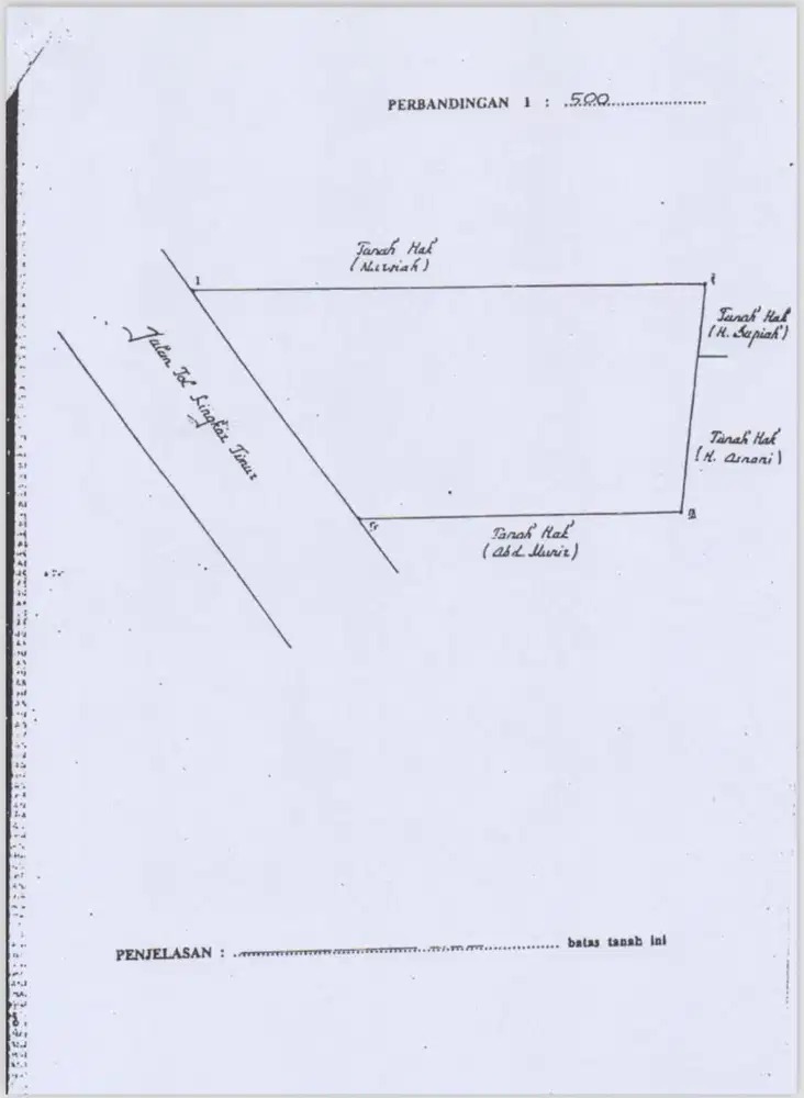 Dijual Tanah Nol Jalan Raya Lingkar Timur Buduran Sidoarjo