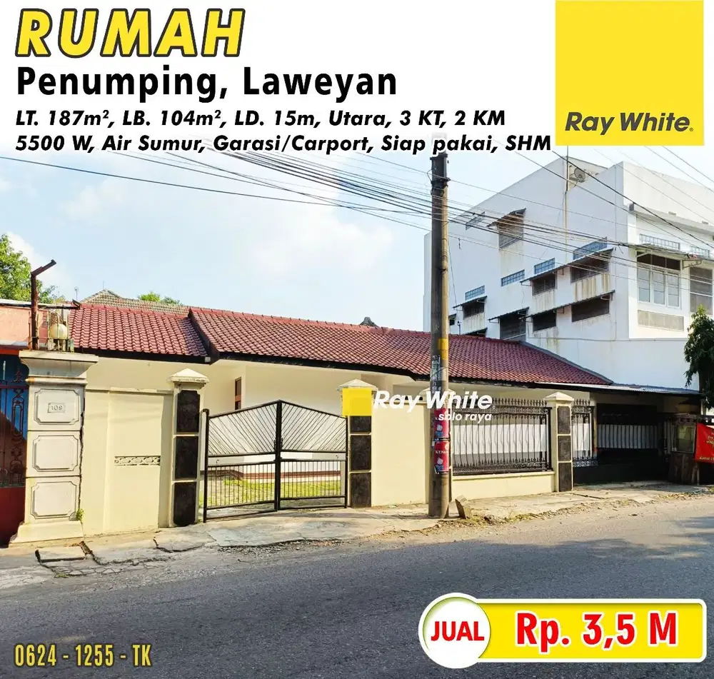 Dijual Rumah Strategis di Penumping Laweyan