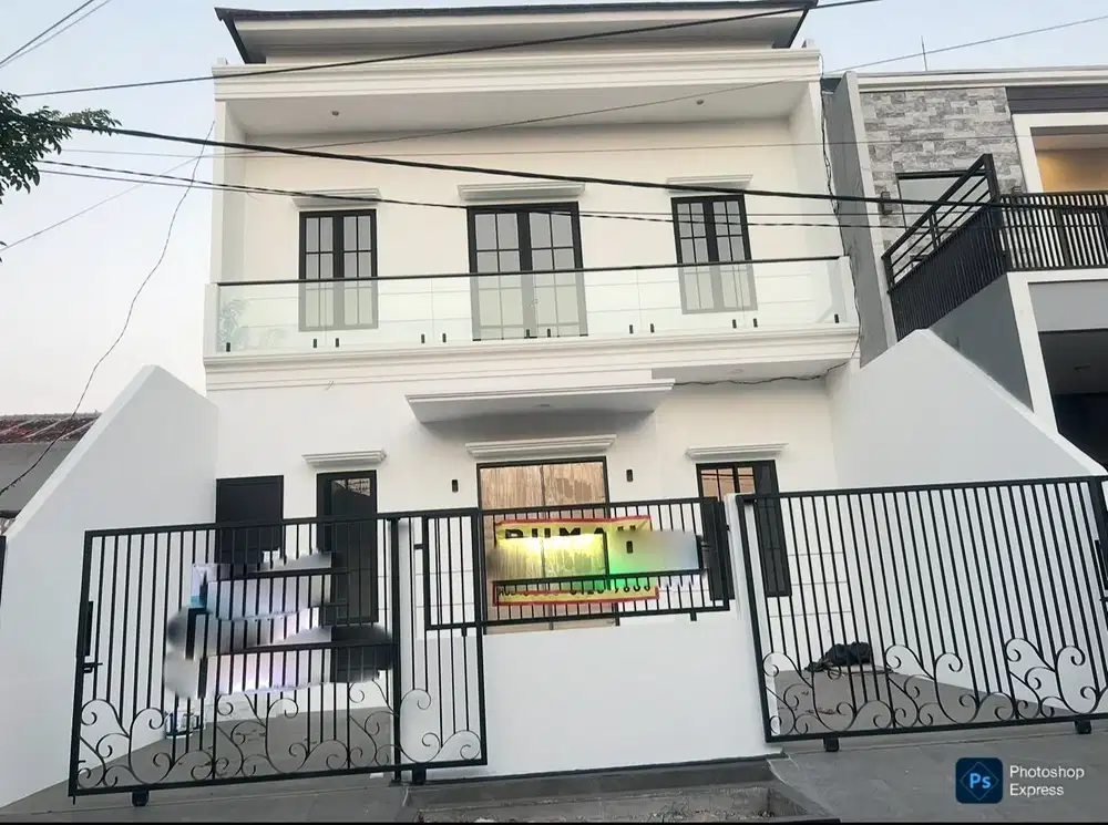 Dijual Rumah Baru 2 lantai di Babatan Pantai Timur Surabaya