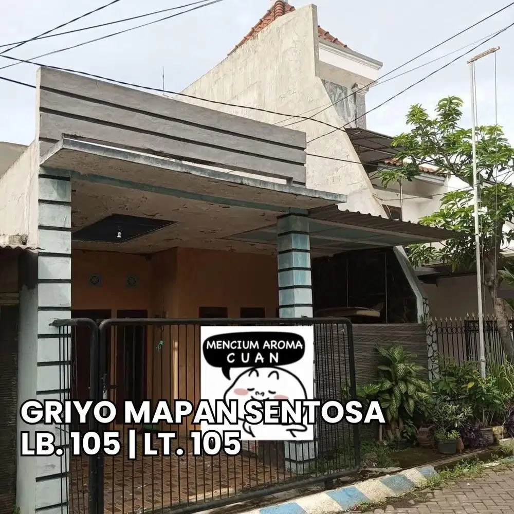 Rumah Dijual Sidoarjo di Griyo Mapan Sentosa Dekat Bandara Juanda