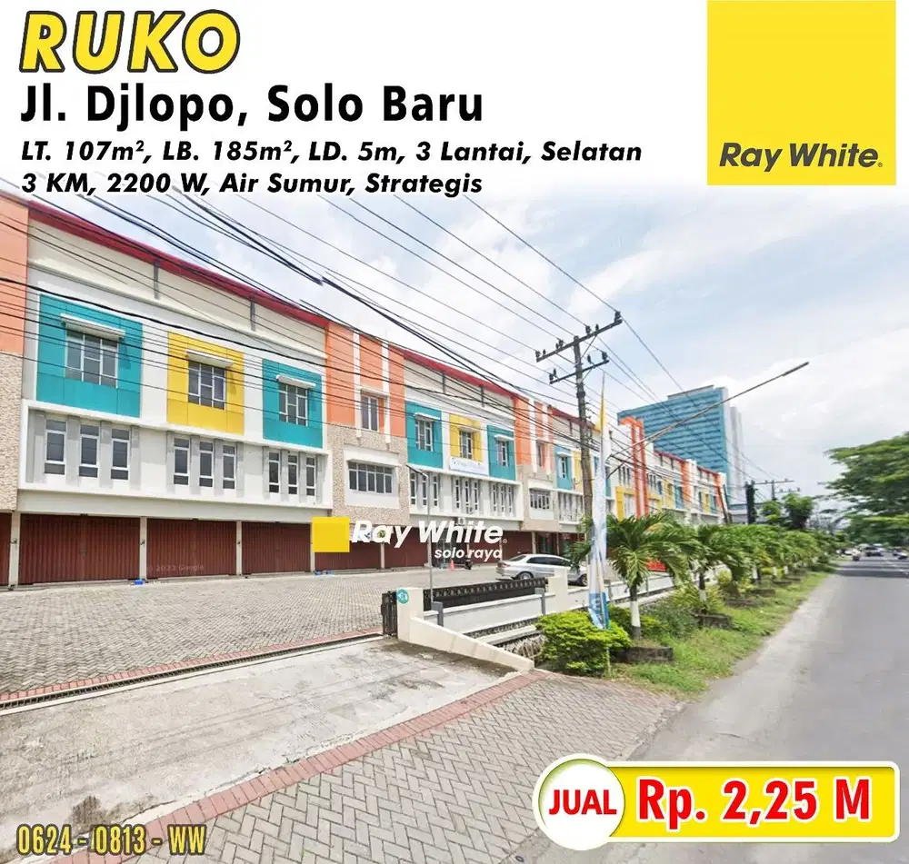Dijual Ruko 3 Lantai Baru Kawasan Bisnis Solo Baru di Jl. Dlopo