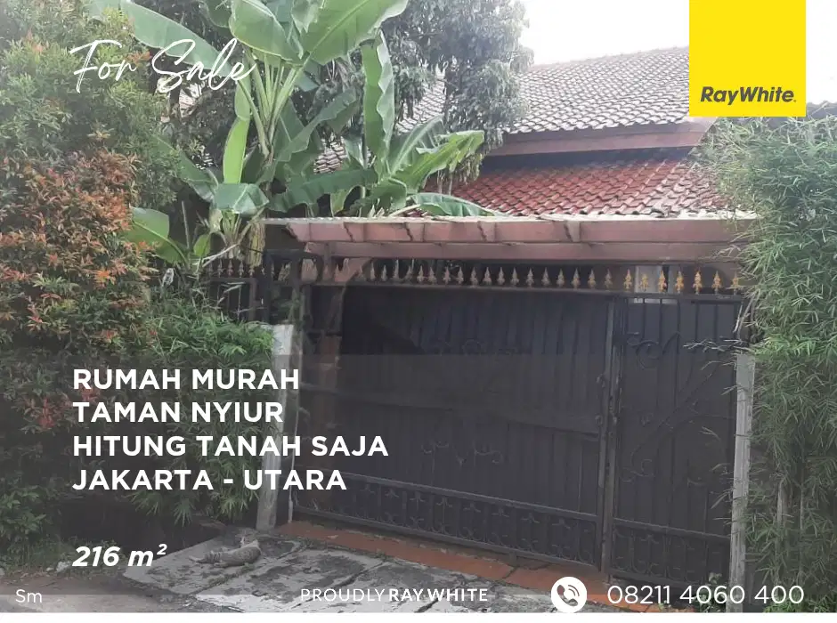 Rumah Taman Nyiur - Hitung Tanah Saja - 216 m²