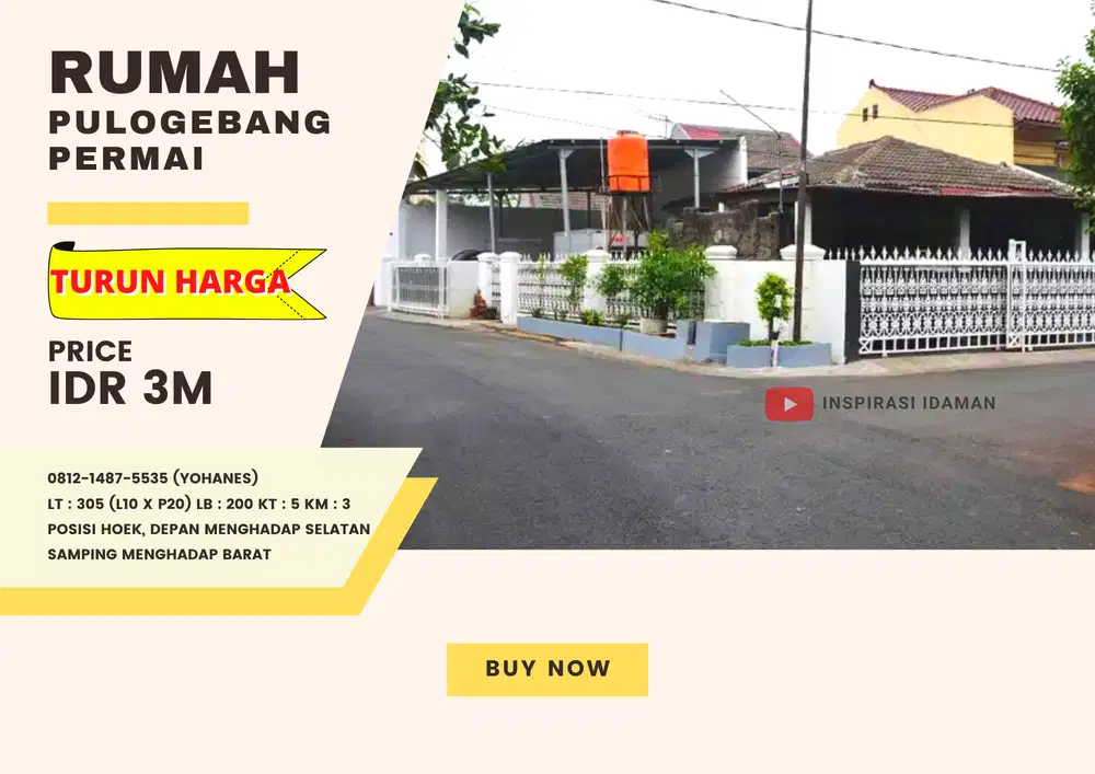 Rumah Pulo Gebang Permai Lokasi Strategis