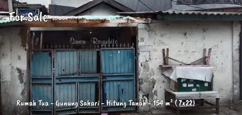 Murah Banget - Gunung Sahari - Hitung Tanah 154 m²
