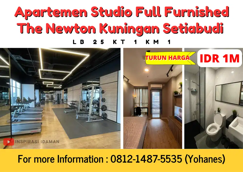 Apartemen Studio Full Furnished The Newton Kuningan Setiabudi Jaksel