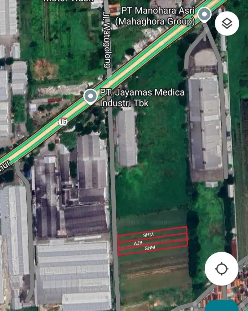 Tanah industri dekat bypass krian termurah