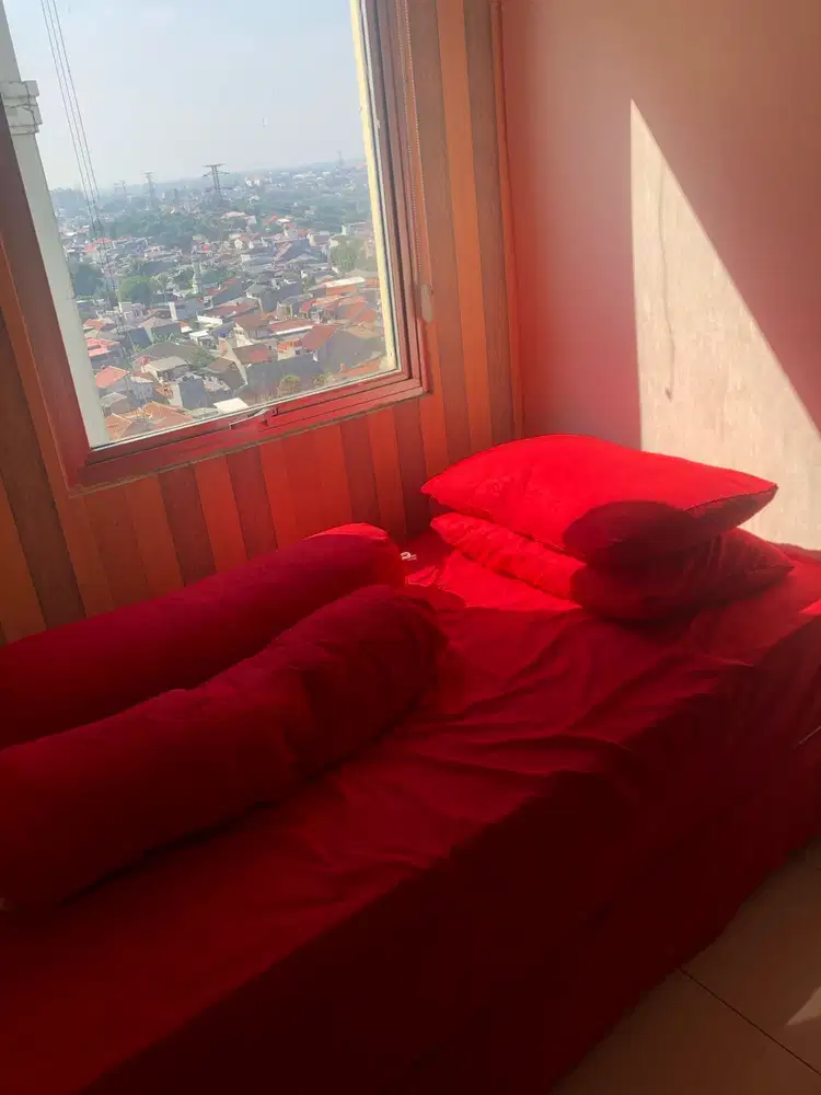 APARTEMEN GREEN PALACE HOEK 3BR FURNISHED SIAP HUNI DI KALIBATA