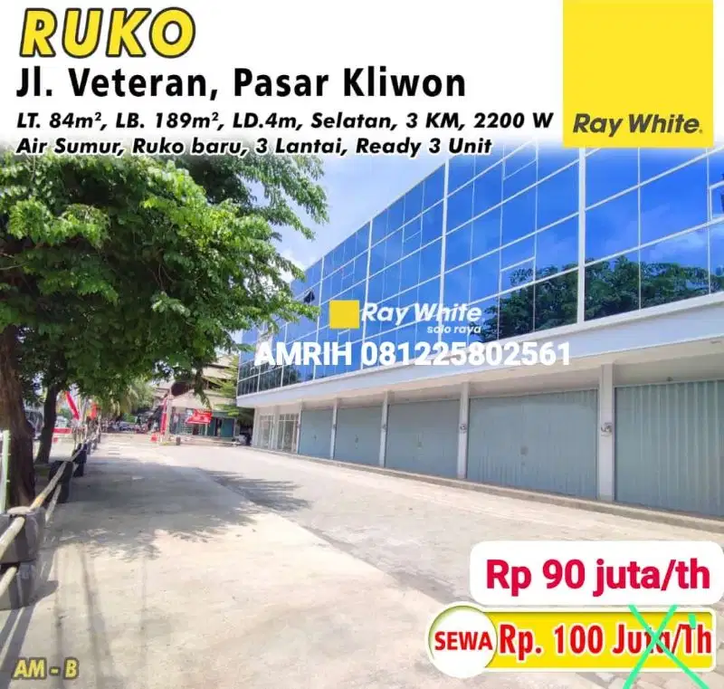 Ruko baru jl veteran dekat alun alun