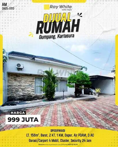 Dijual Rumah Mewah Siap Huni Cluster Elite Di Gumpang Kartasura