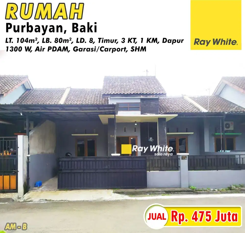 Rumah Siap Huni di Purbayan Baki dalam Perumahan