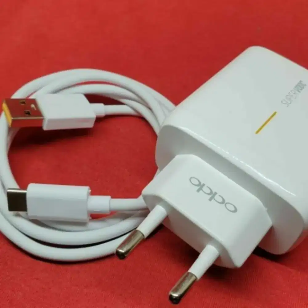 OPPO Charger 65W ORI superVOOC Super Fast Charging & Kabel Data Type-C