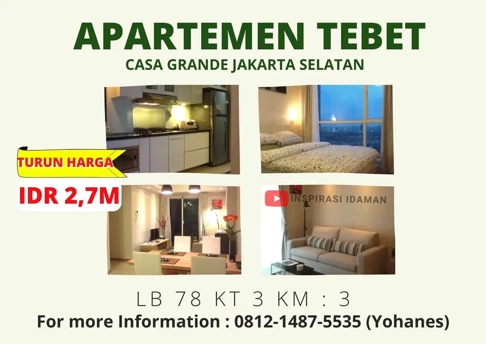 Apartemen Casa Grande Tebet Jakarta Selatan
