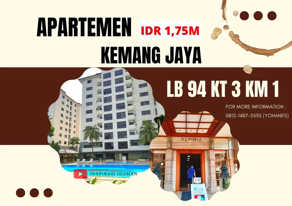Apartemen Kemang Jaya Tower Alpinia Full Furnished View Taman