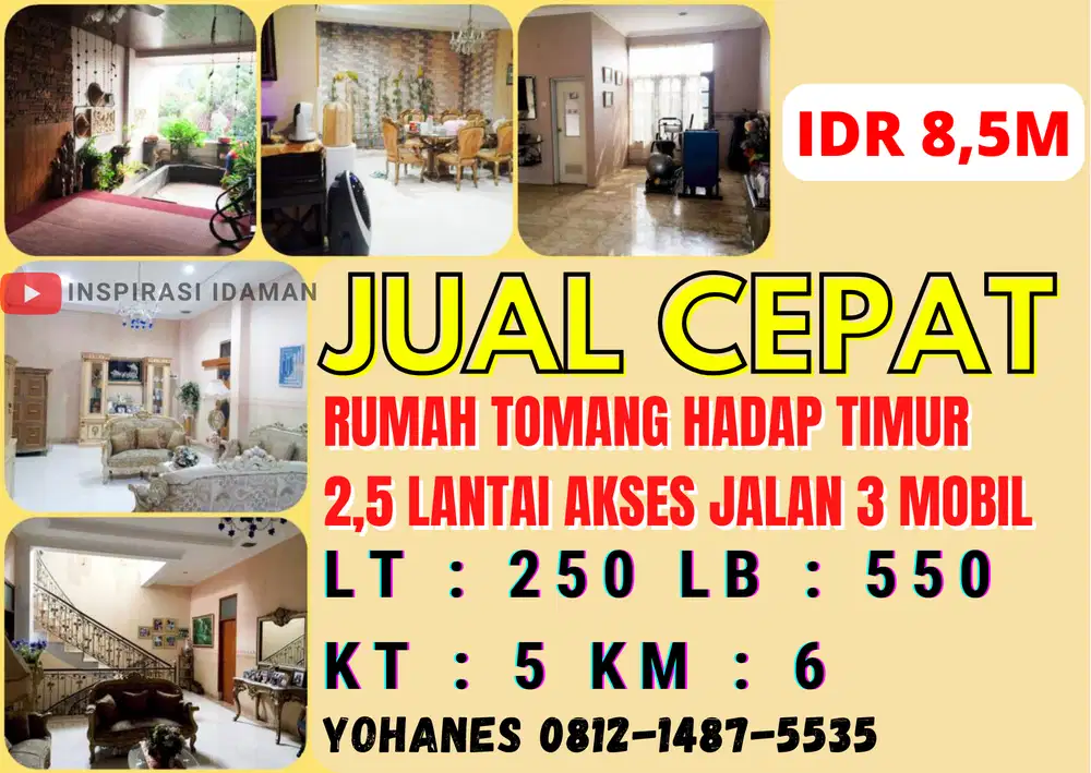 Rumah Tomang Akses jalan 3 Mobil