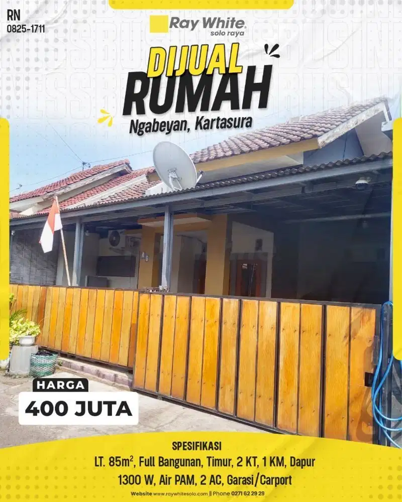 Dijual Rumah Bagus Dan Siap Huni Harga Murah Di Kartasura Strategis