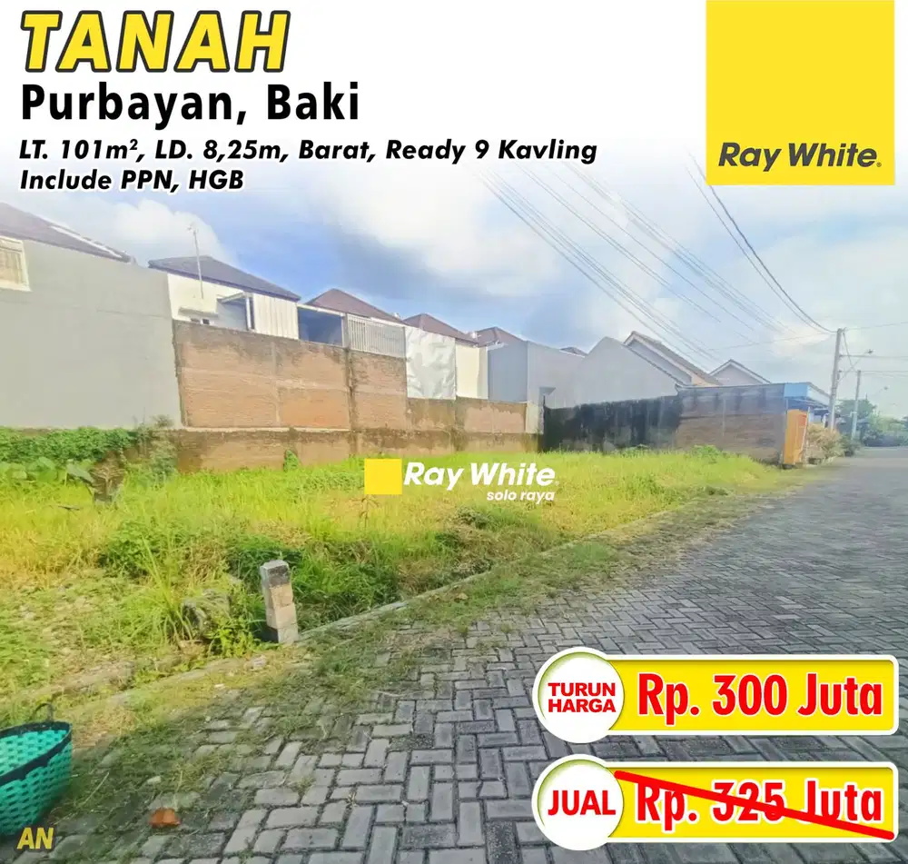 Dijual Tanah Kavling Siap Bangun Komplek Perumahan Di Gentan Solo