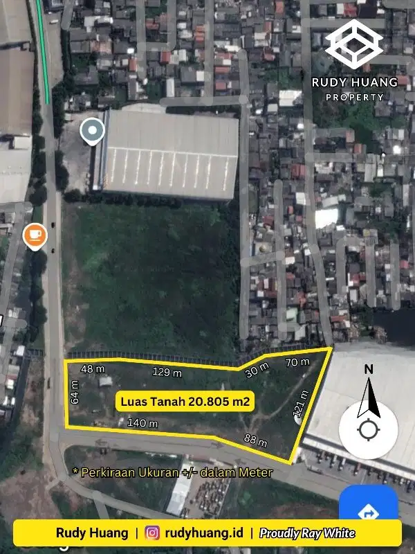 ✅ Dijual 2 Ha Kavling Industri & Pergudangan HACACA (Marunda)