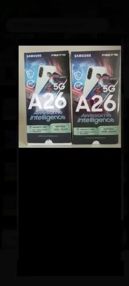 Samsung galaxy A26 5G 256gb ram 8gb dan8/128 resmi