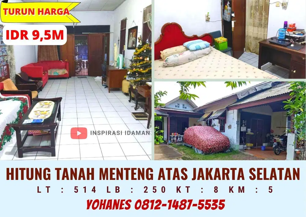 Rumah Hitung Tanah setiabudi menteng atas