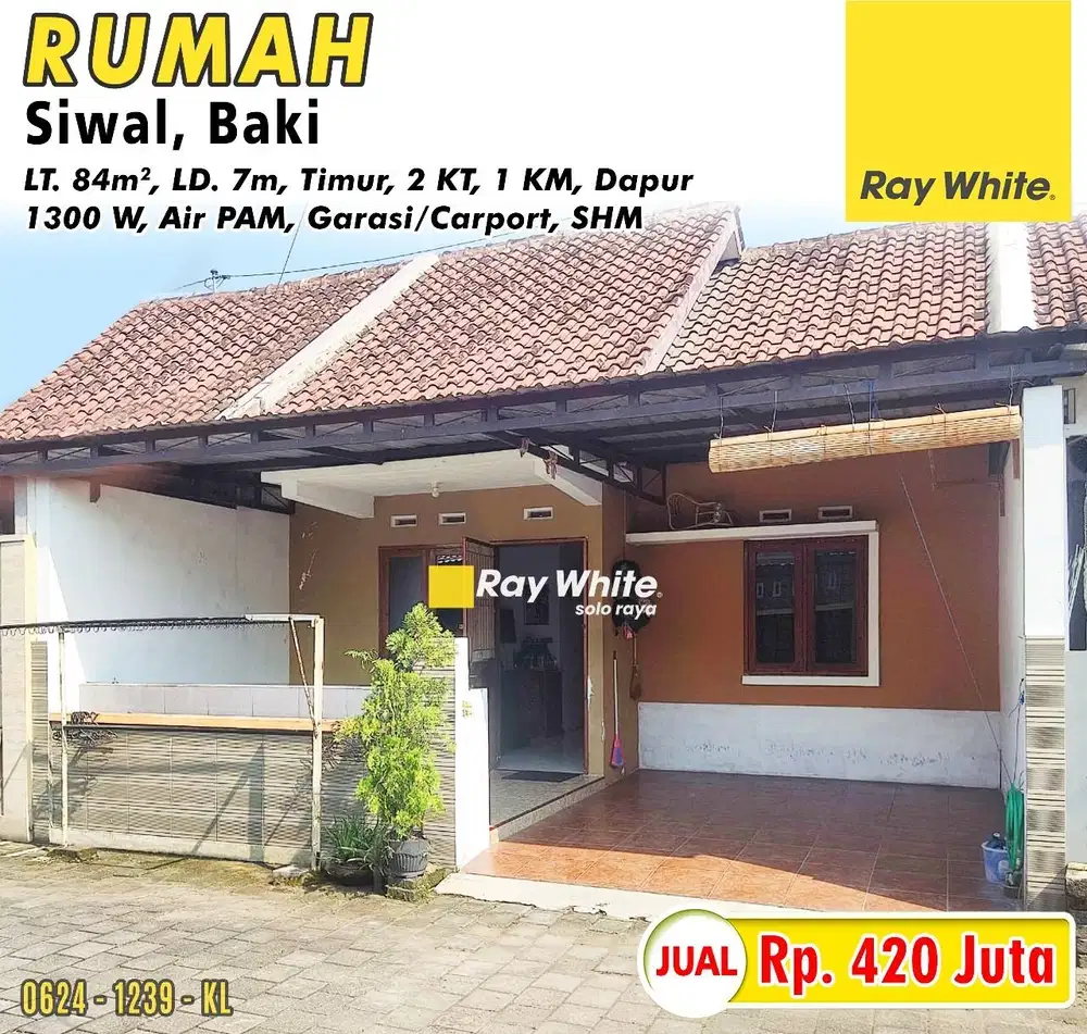 Dijual Rumah Perum Graha Utama Siwal Baki Solo