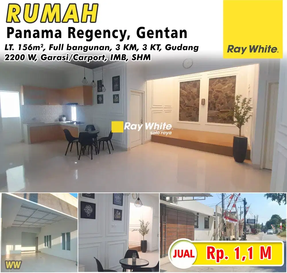 Dijual Rumah Gentan, Cluster, siap huni, akses simpangan mobil
