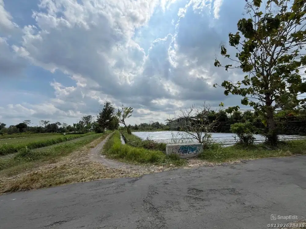 Tanah Timur Jogja Sleman Jalan Aspal Lebar Dekat Pawon Mbah Gito
