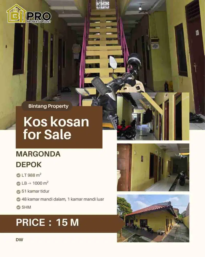 Margonda,Depok, kost kost an , pasive income, lokasi strategis, harga terbaik