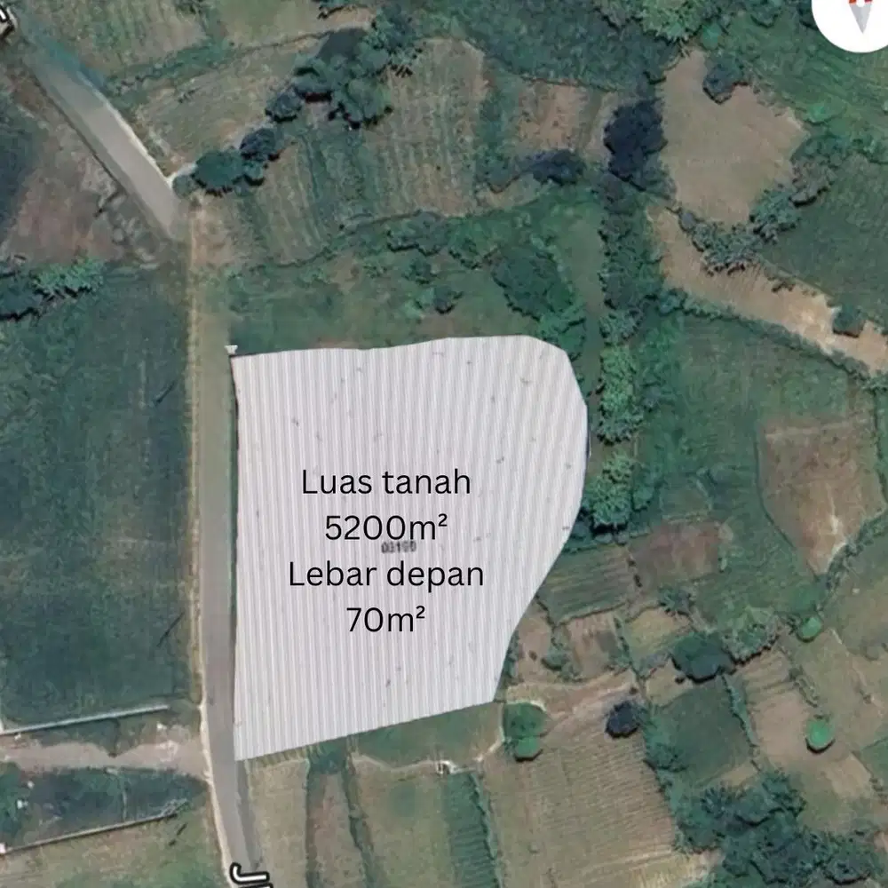 Tanah Industri Mojokerto Nol jalan Luas 5000an Dekat tol