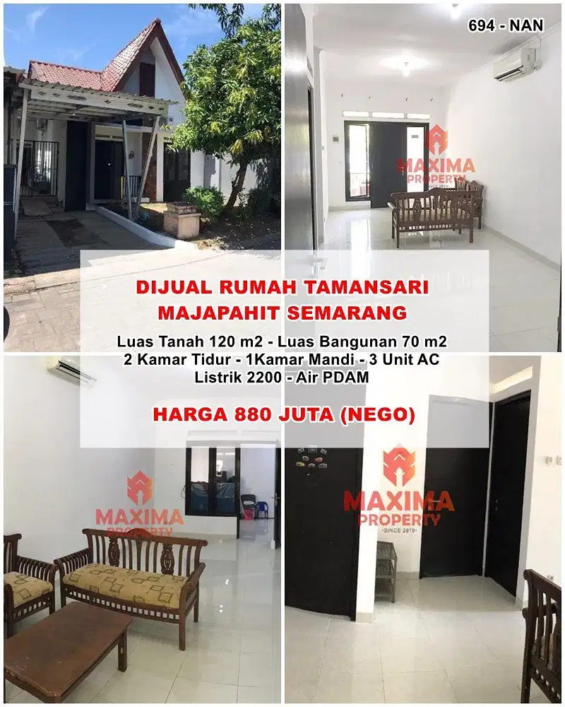 Jual rumah tamansari majapahit