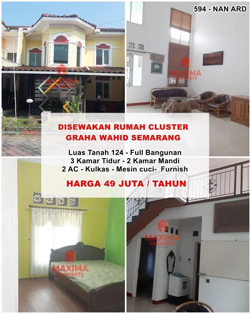 Disewakan rumah graha wahid dekat unimus