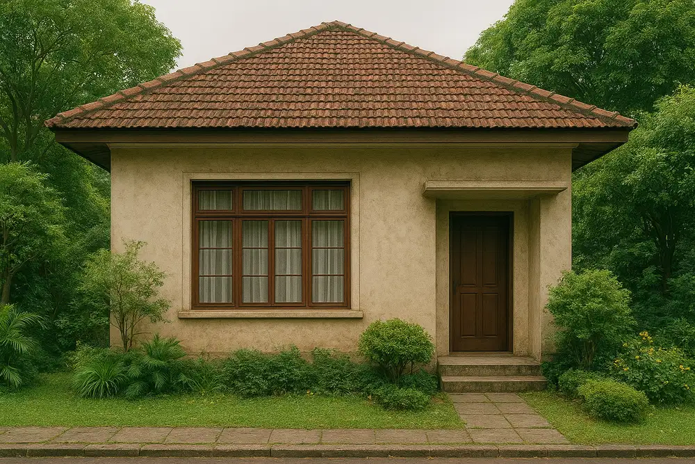 LXMMT 0146 Dijual Rumah Lama Siap Huni Dengan Tanah Bentuk Kotak Di Area Menteng Jakarta Pusat