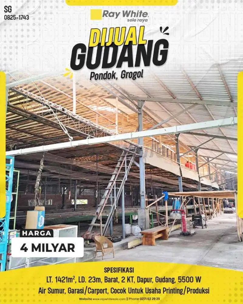 Jual Gudang di Pondok, Grogol - Ideal untuk Produksi & Logistik