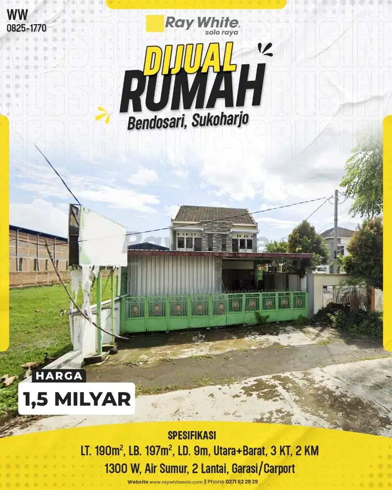 Rumah bisa Untuk Usaha, Dapat 2 Jalan Belakang RS. Nimalasuri,Skh