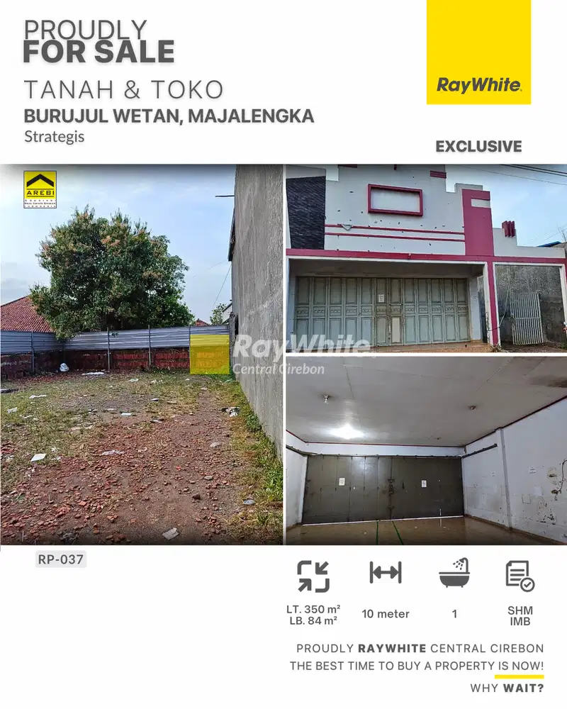 Jual Tanah &amp; Toko Legalitas SHM IMB di Jatiwangi, Majalengka