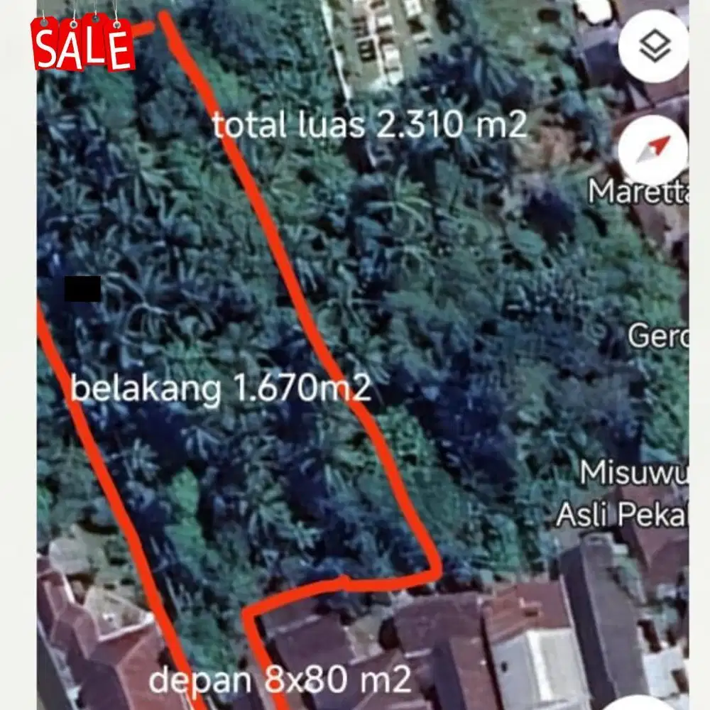 Dijual Tanah Bondowoso Kota Jl KIS mangunsarkoro