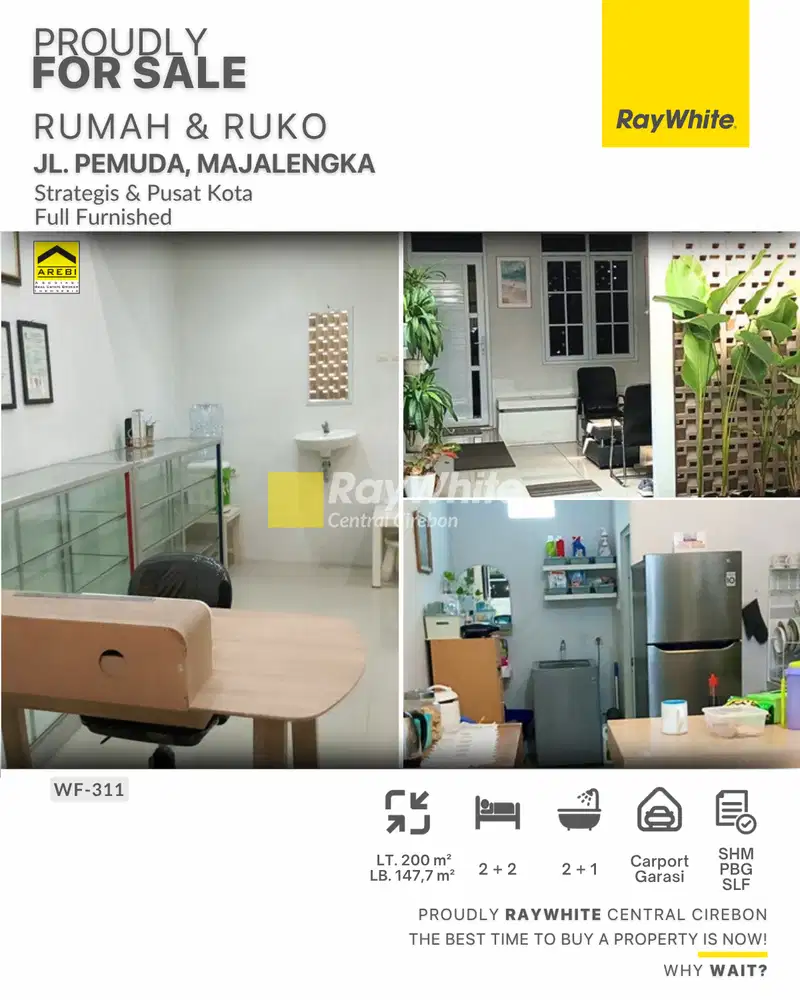 Jual Ruko & Rumah Full Furnished Lokasi Strategis di Majalengka Kota