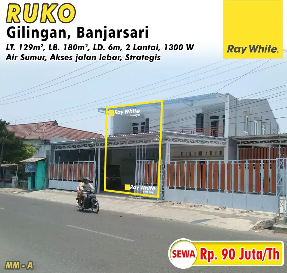Disewakan Ruko 2 Lantai Siap Pakai Hanya 1 Menit Ke Terminal Solo