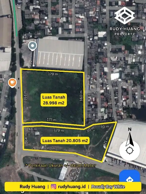 ✅ Disewa 4,9 Ha Kavling Industri & Pergudangan HACACA (Marunda)
