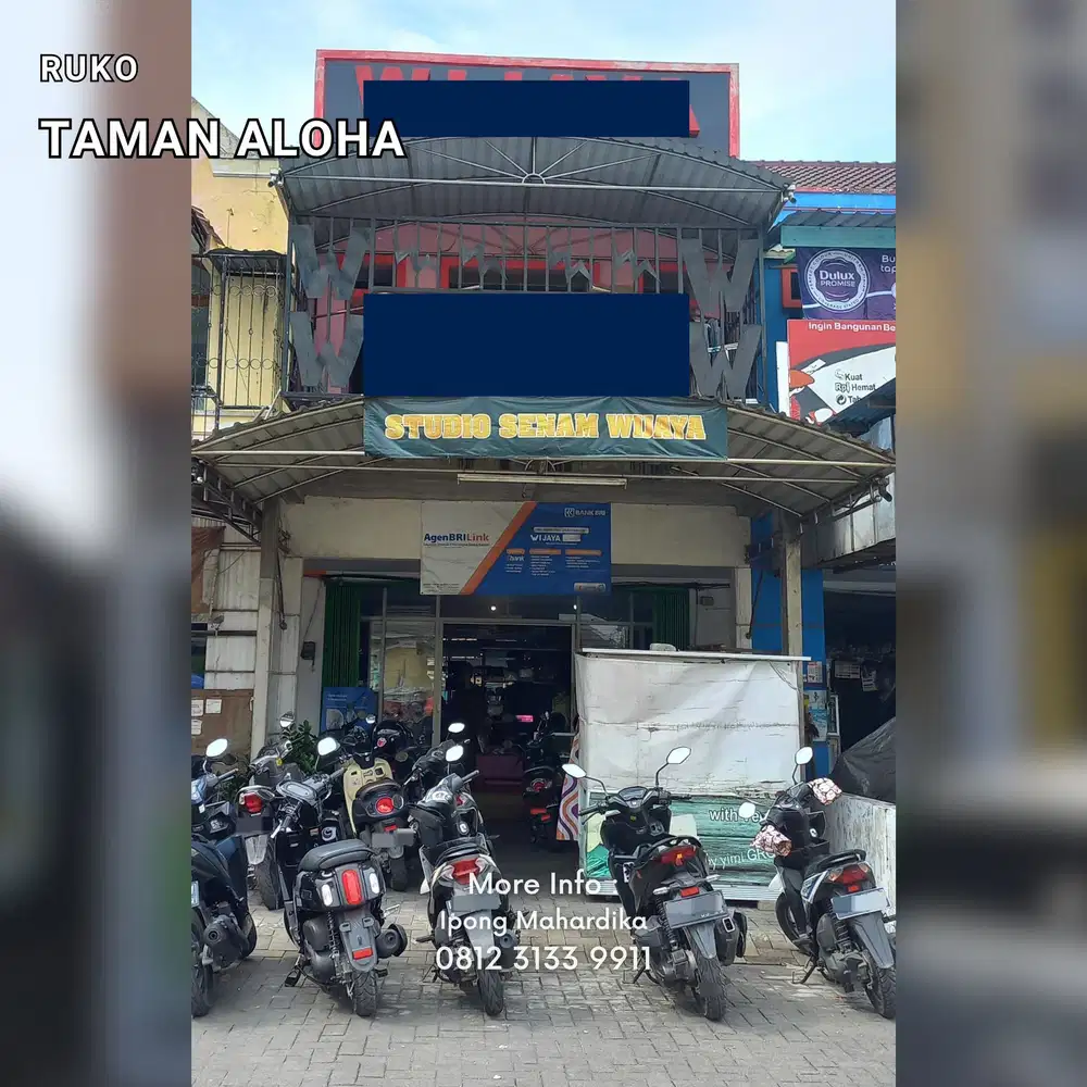 Ruko 2 Lantai Taman Aloha Lokasi Strategis di Wage Sidoarjo