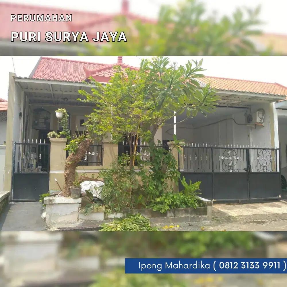 Rumah di Perum Puri Surya Jaya, Fasilitas Lengkap Gedangan, Sidoarjo