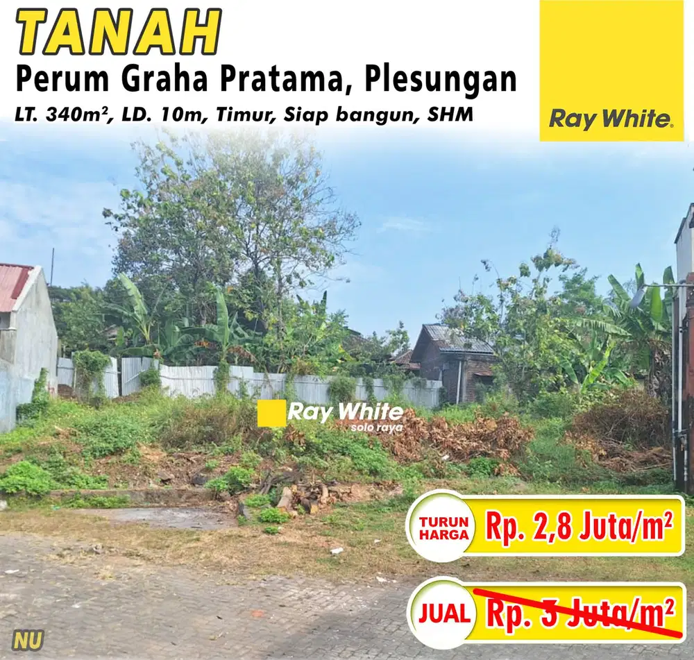 Dijual Tanah di Perum Graha Pratama Plesungan