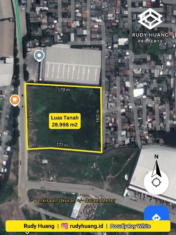 ✅ Dijual 2,9 Ha Kavling Industri & Pergudangan HACACA (Marunda)