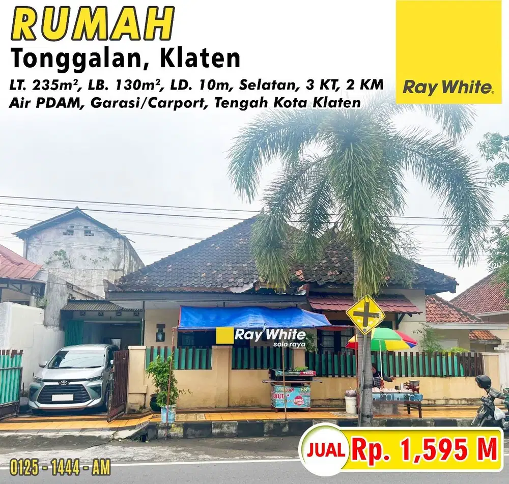 Dijual Rumah Tanah Luas Lokasi Tengah Kota Klaten 1 Menit Ke Stasiun
