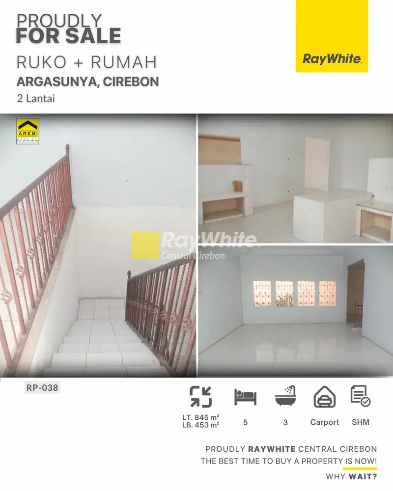 Jual Rumah & Toko SHM di Argasunya, Cirebon